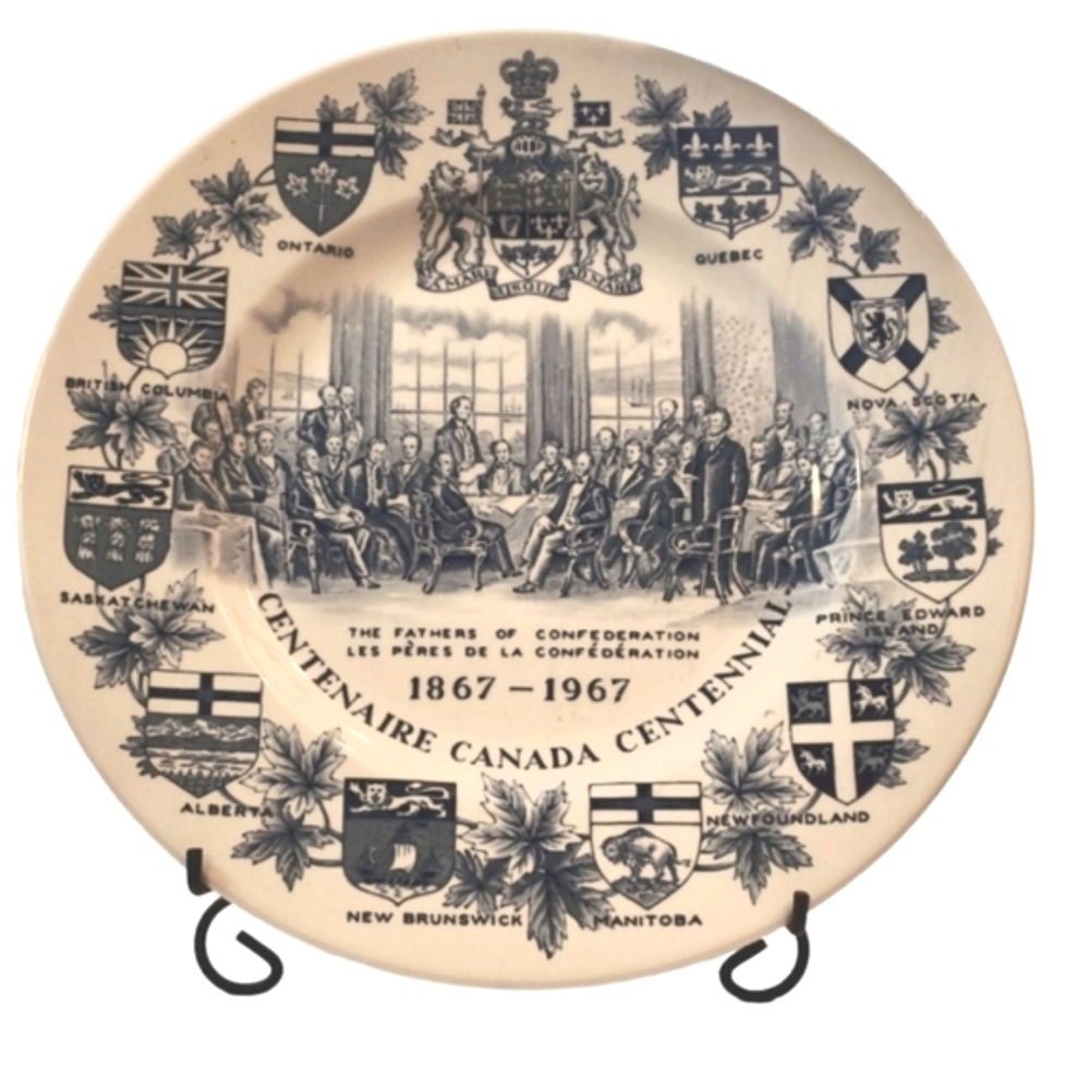 Wood & Sons Canadian Centennial Plate